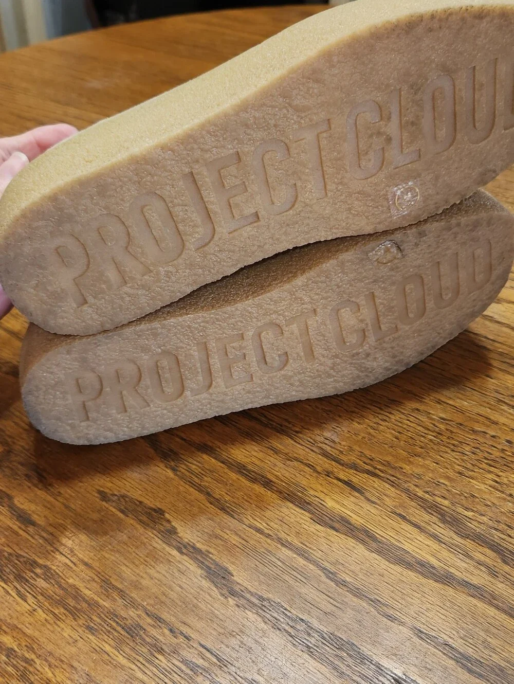 Project Cloud Wally Chunky Suede Moc Toe Size 8